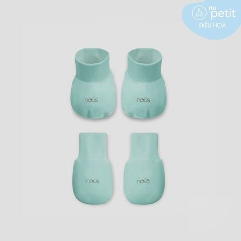 Set bao tay bao chân Nous màu xanh ngọc