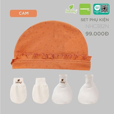 Set phụ kiện Lullaby NHC382N - Cam - Trắng
