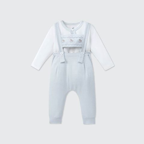 Set yếm và áo La Pomme thế giới bồng bềnh -  Xanh biển