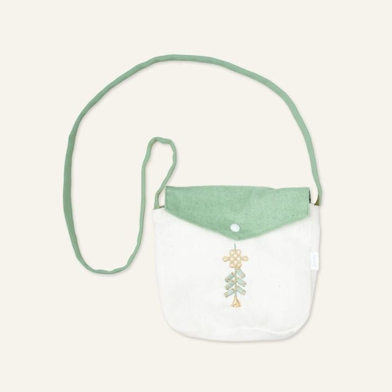 TÚI ĐEO CHÉO BU BABY LÌ XÌ KEM - XANH RÊU