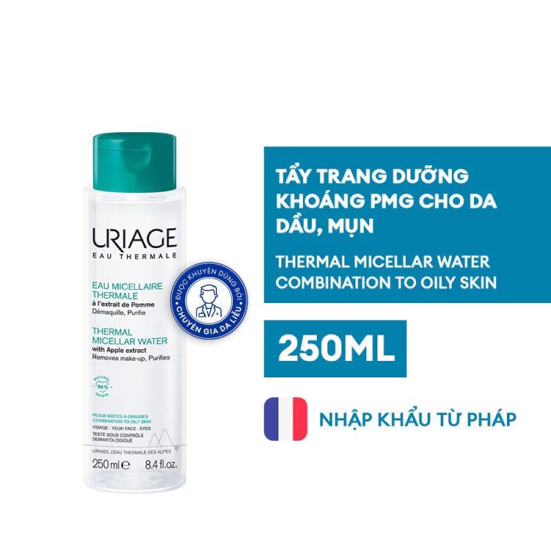 TẨY TRANG DƯỠNG KHOÁNG URIAGE (EAU MICELLAIRE THERMALE PS) CHO DA DẦU ,MỤN