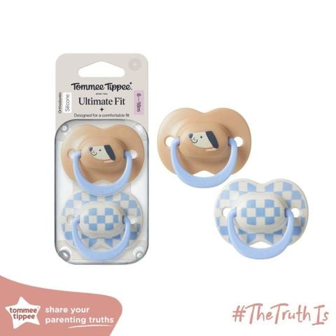 Ty Ngậm Vui Nhộn Cho Bé Tommee Tippee 6-18 Tháng (Vỉ Đôi)-433651