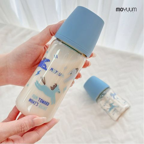 Bình Sữa Moyuum Premium Ppsu All In One Bottle 270Ml - Mẫu Ngựa Xanh (Kèm Núm)