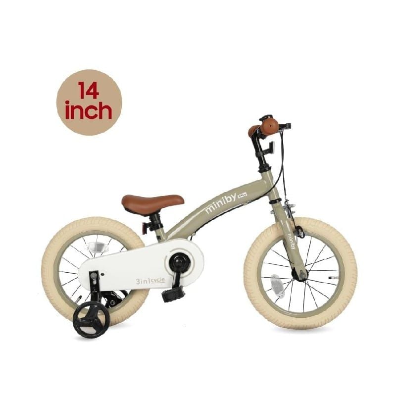 XE ĐẠP TRẺ EM 3IN1 QPLAY MINIBY (MÀU GRAY)