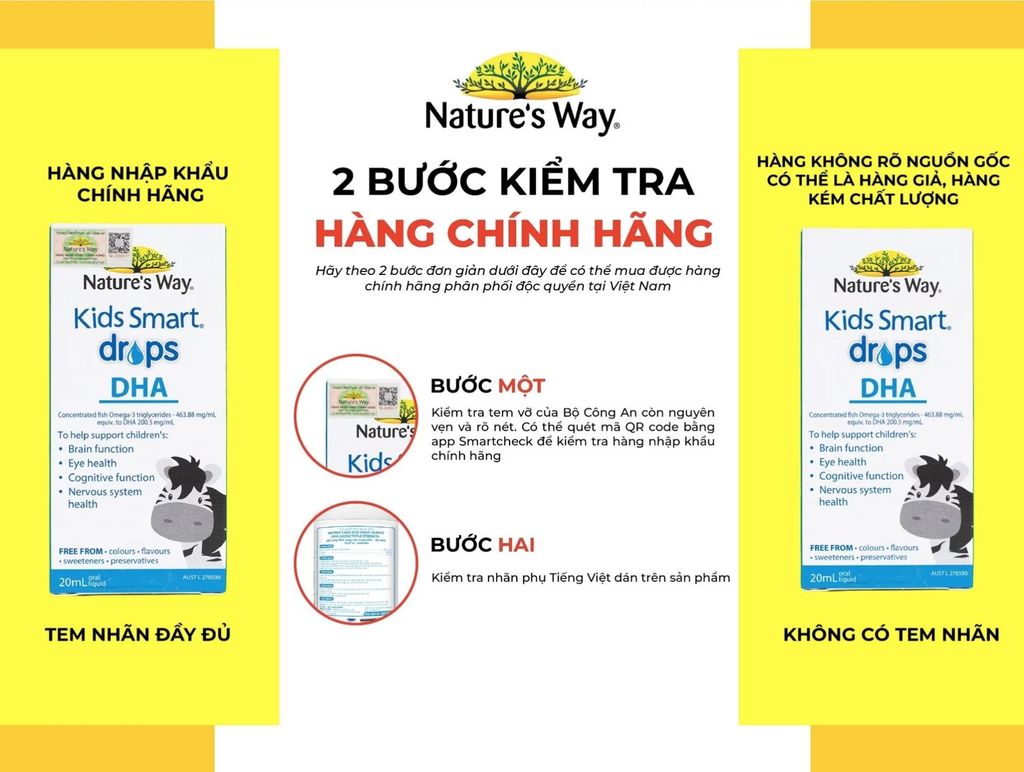 Nature’s Way DHA Drop Kid Smart – DHA tinh khiết cao cho bé | Bảo Đại Đường