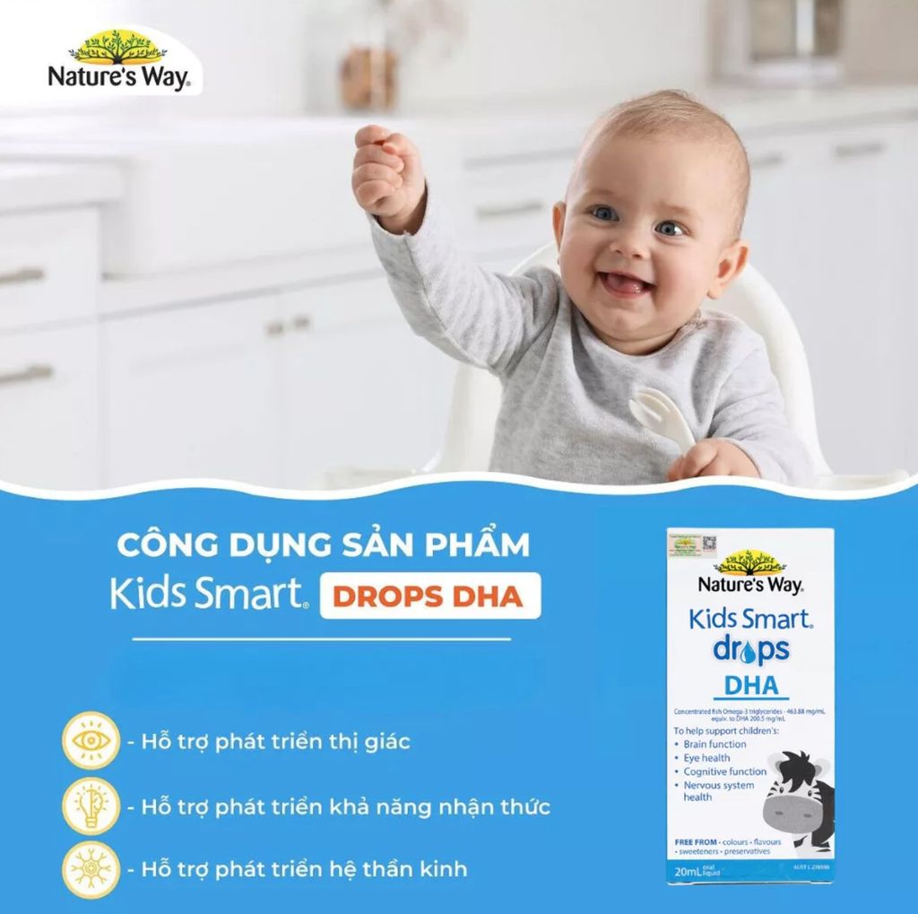 Nature’s Way DHA Drop Kid Smart – DHA tinh khiết cao cho bé | Bảo Đại Đường
