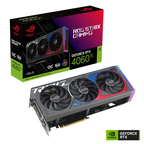 VGA Asus ROG Strix GeForce RTX 4060 Ti OC 16GB GDDR6