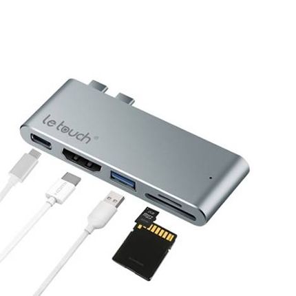 Bộ chia cổng LE TOUCH DUAL USB-C HUB PRO