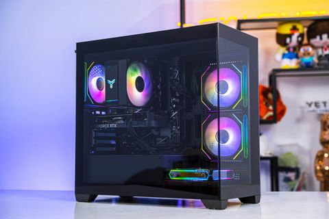 VỎ CASE AIGO C218M BLACK ( MATX, Màu Đen, Case Bể Cá)