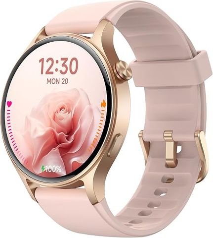 Đồng Hồ Thông Minh Nữ Fitpolo AMOLED 1.3 Inch (Nghe Gọi Bluetooth, Màn Hình Cảm Ứng, Đo Nhịp Tim, SpO2, Theo Dõi Giấc Ngủ & Vận Động, Chống Nước 3ATM, Tương Thích Android & iPhone)