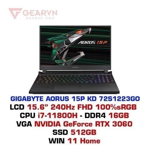 Laptop Gigabyte AORUS 15P KD 72S1223GO