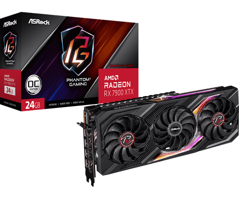 Card màn hình ASROCK AMD Radeon RX 7900 XTX Phantom Gaming 24GB OC