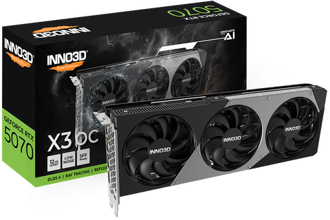 Card màn hình INNO3D GeForce RTX 5070 X3 OC 12GB GDDR7