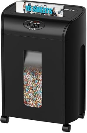 Máy hủy tài liệu 16 tờ: Bảo mật P-4, Hủy CD & Hệ thống chống kẹt