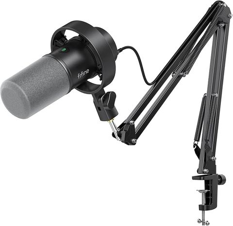 FIFINE K688CT: Bộ Microphone Dynamic USB/XLR & Giá Đỡ Boom Arm Chuyên Nghiệp