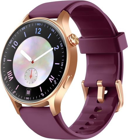 Đồng Hồ Thông Minh Nữ Fitpolo AMOLED 1.3 Inch Màu Tím (Nghe Gọi Bluetooth, Màn Hình Cảm Ứng, Đo Nhịp Tim, SpO2, Theo Dõi Giấc Ngủ & Vận Động, Chống Nước 3ATM, Tương Thích Android & iPhone)
