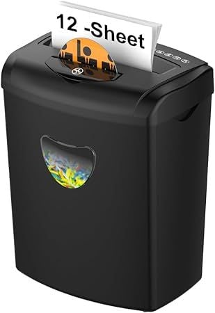 Woolsche 12-Sheet Heavy Duty: Máy hủy tài liệu P-4 đa năng & Chống kẹt