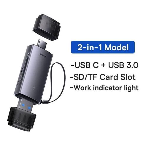 Đầu Đọc Thẻ Nhớ Đa Năng Tốc Độ Cao Baseus Lite Series