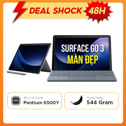 Microsoft Surface Go 3 Platinum 6500Y - Intel Pentium Gold 6500Y | 8GB | 10.5 Inch 1920 x 1200