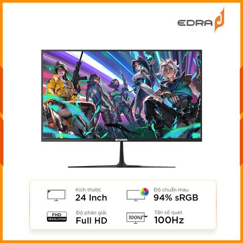 Màn Hình Gaming 24 Inch EDRA EGM24F100PV (23.8 inch - IPS - FHD - 100Hz)
