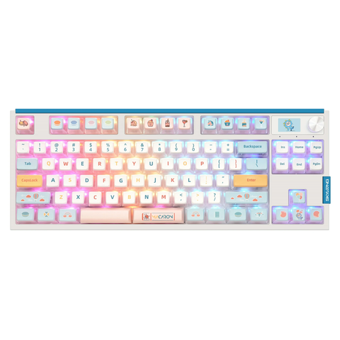 Bàn phím không dây SKYLOONG GK87 PRO Lite Macaron Cucl2 Silent Switch