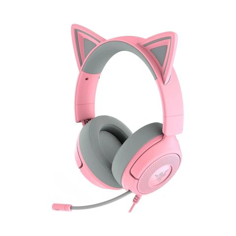 Tai nghe Gaming có dây choàng đầu Razer Kraken Kitty V3 X - Quartz Edition (Hồng)