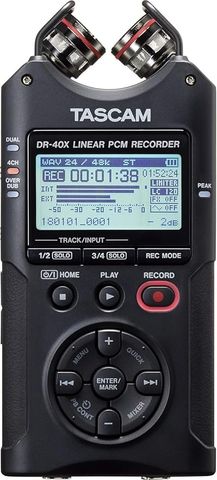 TASCAM DR-40X: Máy ghi âm 4 kênh & USB Audio Interface chuyên nghiệp