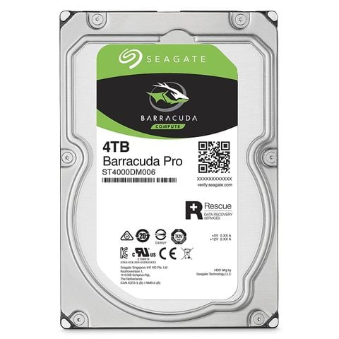 Ổ CỨNG HDD SEAGATE BARRACUDA 4TB 3.5 INCH 5400RPM, SATA, 256MB CACHE (ST4000DM004)