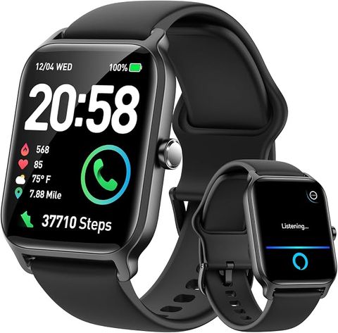 Đồng Hồ Thông Minh Nam Fitpolo 1.8 Inch HD (Tích Hợp Trợ Lý Ảo Alexa, Gọi Điện Bluetooth, Đo Nhịp Tim, SpO2 & Giấc Ngủ, Hơn 105 Chế Độ Thể Thao, Chống Nước IP68, Tương Thích Android & iPhone)