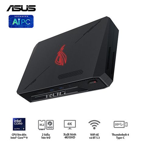 PC Mini ASUS ROG NUC RNUC15JNK9X289A0 ( Ultra 9 275HX | 32GB | 1TB | RTX 5080 | Win 11)