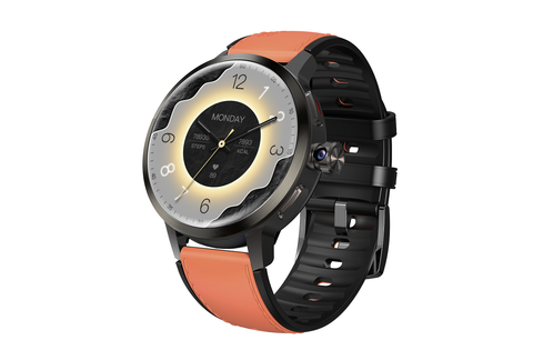 NJYUAN DM82 Android Watch Orange – 4G, AMOLED 1.75″ & Camera Xoay