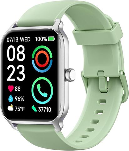Đồng Hồ Thông Minh Nam Nữ Fitpolo 1.8 Inch HD Màu Xanh Lá Cây (Tích Hợp Trợ Lý Ảo Alexa, Gọi Điện Bluetooth, Đo Nhịp Tim, SpO2 & Giấc Ngủ, Chống Nước IP68, Tương Thích Android & iPhone)