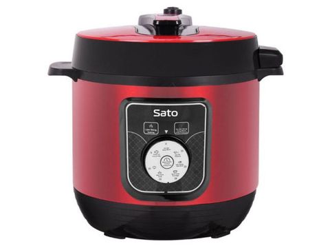 Nồi áp suất đa năng Sato 6AS041 - 6 lít - Màu sắc: Đỏ
