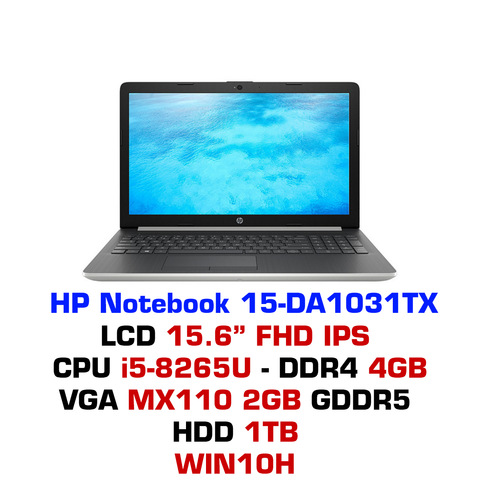Laptop HP 15-DA1031TX