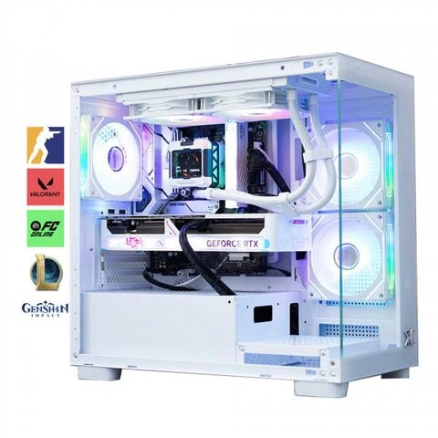 [ Tặng Màn Hình ] Bộ PC GAMING I5 13400F, RAM 32GB, VGA RTX 5070 Ultra White