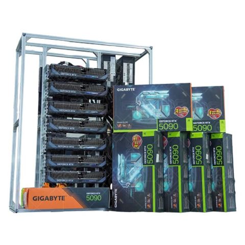 Siêu Máy Tính AI 7 VGA RTX 5090 32GB | Threadripper Pro 7965WX | 224GB VRAM