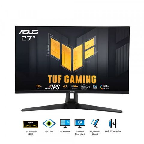 Màn Hình Gaming ASUS TUF VG27AQ5A (27 inch, 2K, IPS, 210Hz, 1ms, Tích Hợp Loa)
