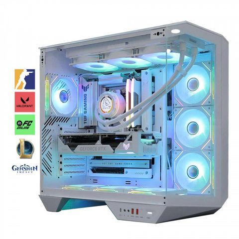 Bộ PC Gaming Ryzen 9 9950X, RAM 64GB, RTX 4070 Ti SUPER BTF White OC 16GB