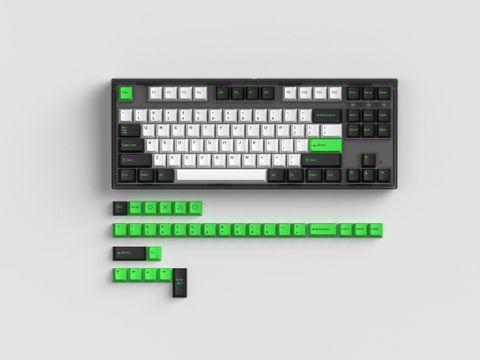 Bàn phím cơ FL-Esports GP87CP White Green - Gasket Mount