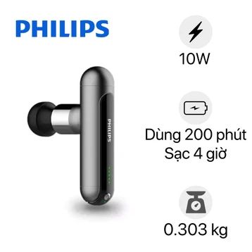 Súng massage cầm tay Philips PPM7303 – thư giãn & giảm mỏi cơ
