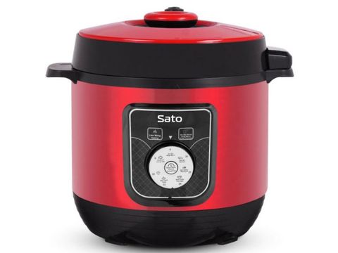 Nồi áp suất đa năng Sato 6AS051 (6.0L) - Màu sắc: Đỏ