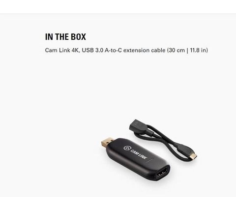 Elgato Cam Link 4K 10GAM9901 | Thiết Bị Chuyển Đổi HDMI Sang USB 4K