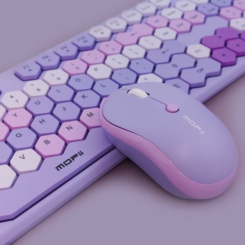 BỘ PHÍM CHUỘT KHÔNG DÂY MOFII HONEY S TÍM