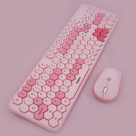 BỘ PHÍM CHUỘT KHÔNG DÂY MOFII HONEY S HỒNG