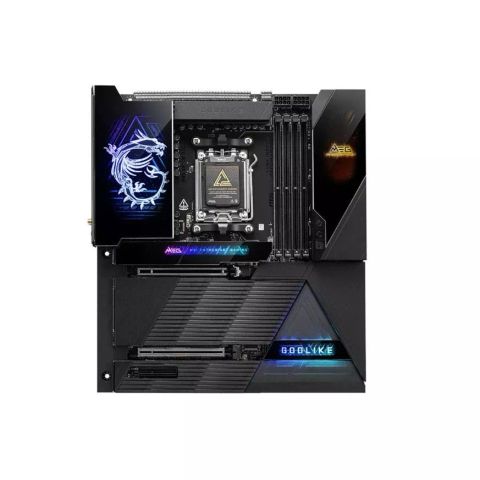 Bo Mạch Chủ Mainboard MSI MEG X870E GODLIKE (Socket AM5 / LGA1718, E-ATX, DDR5, PCIe 5.0, Wi-Fi 7, Dual LAN 10G/5G, Màn Hình Dynamic Dashboard III, Hàng Chính Hãng)