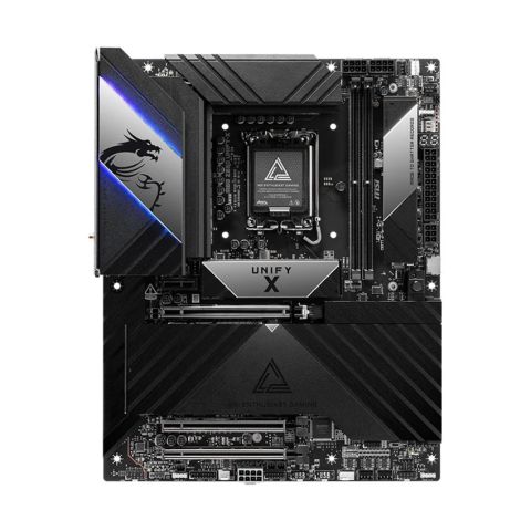 Bo Mạch Chủ Mainboard MSI MEG Z890 UNIFY-X (Socket LGA 1851, ATX, 2 Khe RAM DDR5 Ép Xung 10000+ MHz, PCIe 5.0, Thunderbolt 4, Wi-Fi 7, 5G LAN, Hàng Chính Hãng)