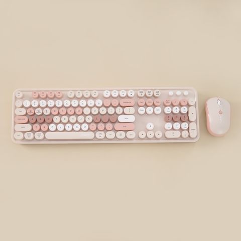 Bộ phím chuột không dây MOFII Sweet Dual Mode Nâu