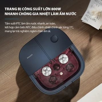 Máy massage chân Bồn Ngâm Chân Massage Philips PPM6504 – thư giãn & giảm mỏi hiệu quả