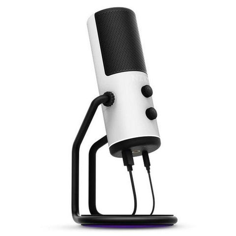 Micro NZXT Capsule USB White | Micro Thu Âm Gaming & Streaming Cao Cấp