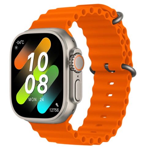 NJYUAN HK8 Pro Max Orange – Smartwatch thời trang, pin lâu, bảo hành tốt